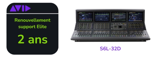 Renouvellement support Elite Live de 2 ans pour S6L-32D