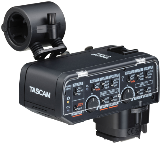 Adaptateur XLR/MIC Tascam pour Camera Canon DSLR 