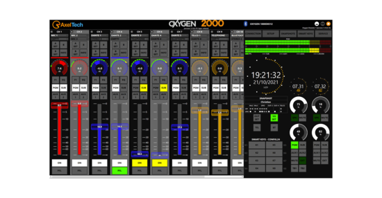 Console num. Oxygen 2000, 12 faders AxelTech