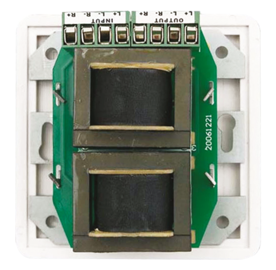 Contrôleur mural de volume par 10 pas de 3dB -max 2x25W/4Ohms 