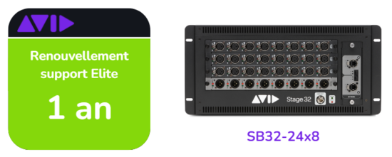 Renouvellement support Elite Live de 1 ans pour SB32-24x8