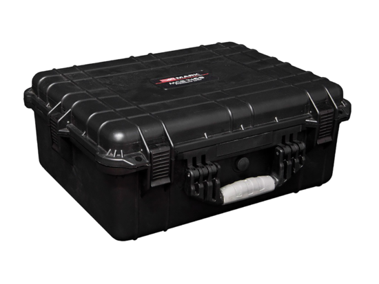 Mallette vide en ABS 524x206x428 mm, équipée de mousse prédécoupée