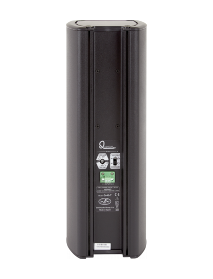 Colonne passive, 4x3P - 160W/4Ohms ou 50W/100V. Noire. DA-Q-43-T
