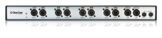 Interface audio sur IP rackable 8 canaux 4 fils - ClearCom LQ-R4W8