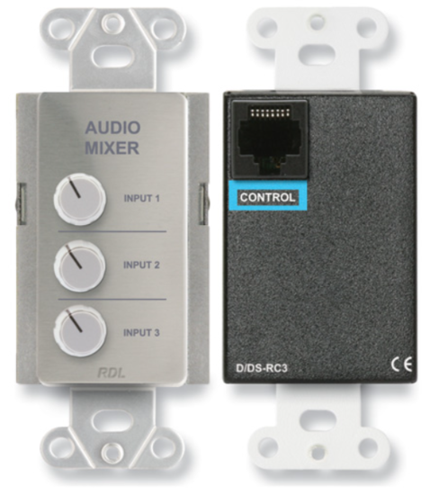 Plaque de contrôle de mélangeur audio - RDL DS-RC3