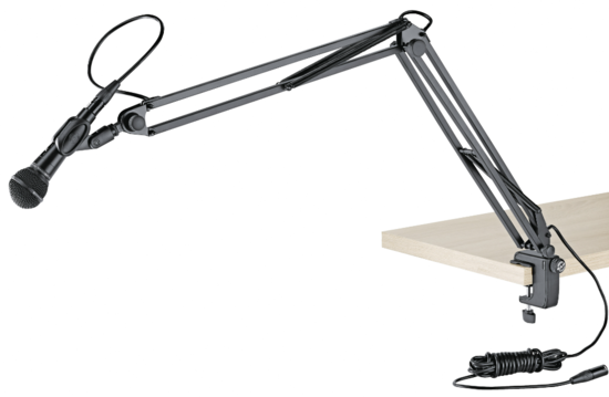 Perche Micro + cable XLR-3 5m K&M