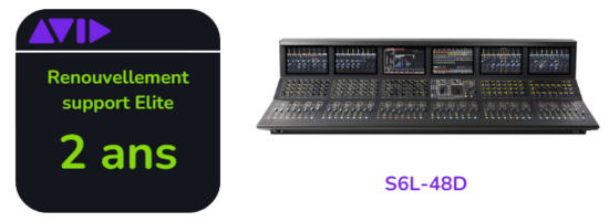 Renouvellement support Elite Live de 2 ans pour S6L-48D