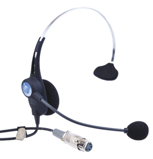 Combiné micro/casque léger 1 oreillette - Clear-Com CC-26K-X4