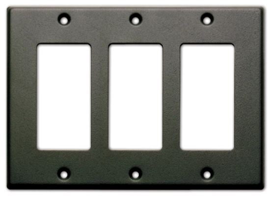 Couvercle enjoliveur triple poste noir - RDL CP-3B