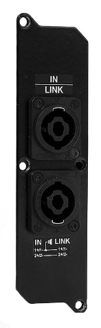 SC-L, Plaque 2 x Speakon NL-4  pour LS-2/4 et LXP 60/100/150 - Noir