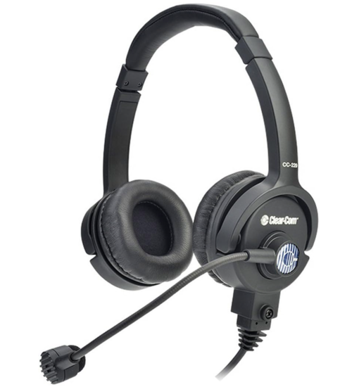 Combiné micro/casque 2 oreillettes - Clear-Com CC-220-X5