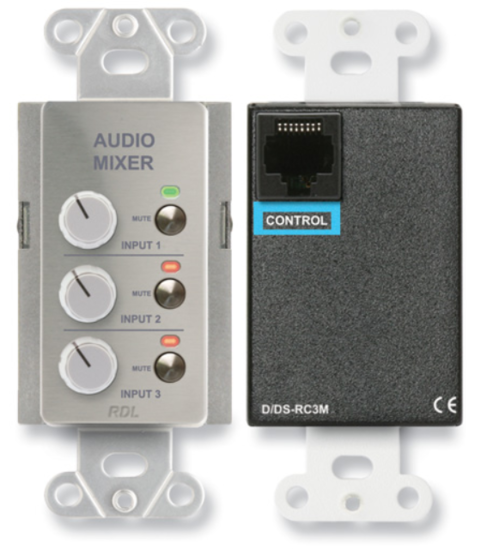 Plaque de contrôle de mélangeur audio - RDL DS-RC3M