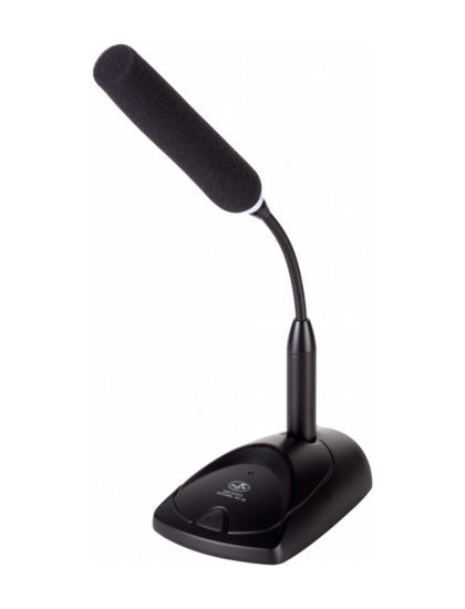 Micro d'appel à poser, DANTE + in XLR3. bouton M/A. DA-INTEGRAL-MC02