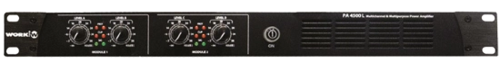 Amplificateur 4x500 W / 100 V - WORK PA4500L