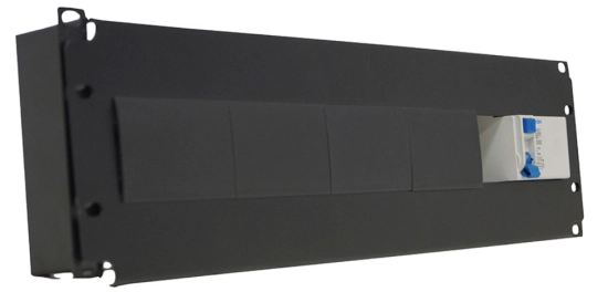 Coffret 19 pouces 3U équipé d'un rail DIN pour disjoncteurs 