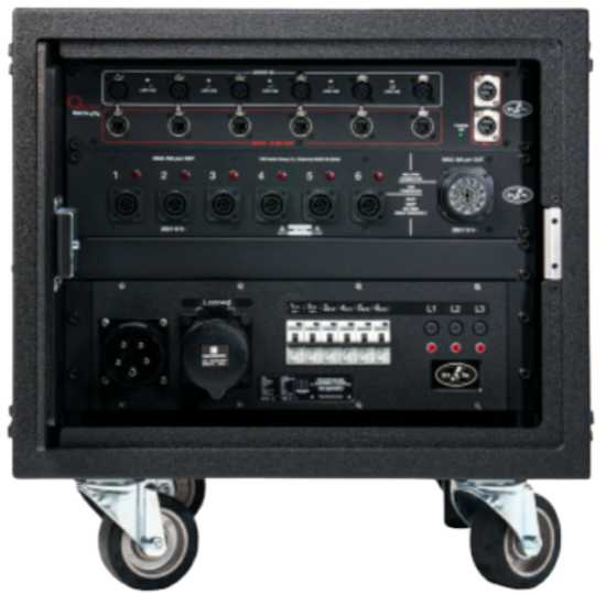 Rack 8U avec Matrice-66 IN/OUT, distrib de puissance et PD-6-230