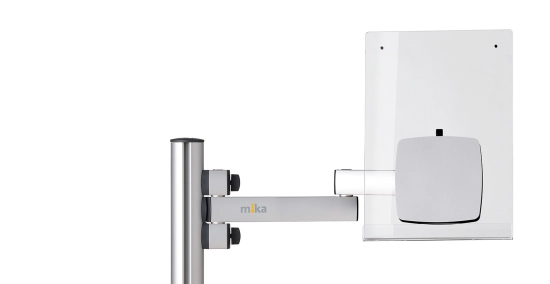 Porte documents A4 en plexi, fixation (sans bras Mika) Yellowtec