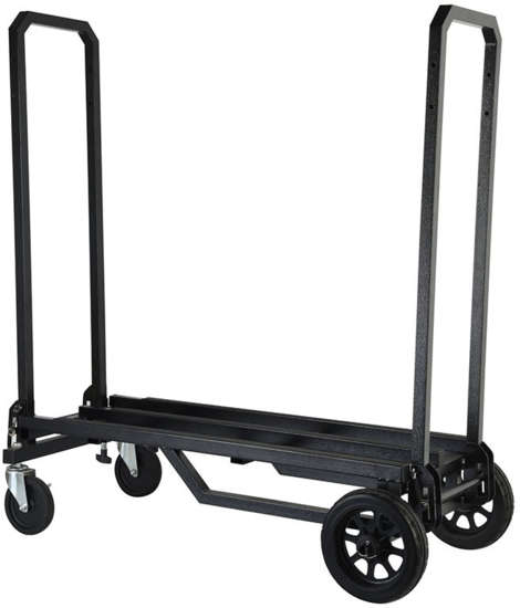 Chariot de transport pliable et réglable, 4 roulettes, Max 70kg