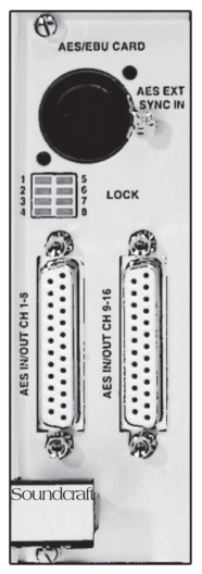 Carte Vi local rack - AES 16/16