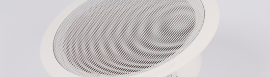 Plafonnier EN 54-24 avec capot, 10W/100V, diam 27cm - AM-ABT-S2710