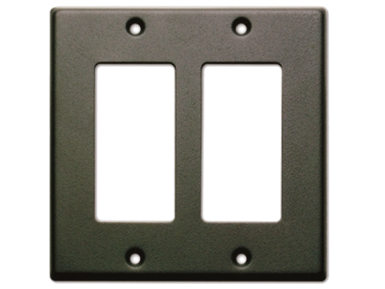 Couvercle enjoliveur double poste noir - RDL CP-2B