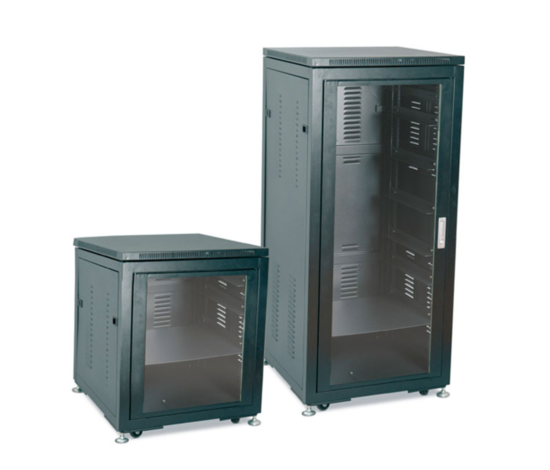 Baie d'installation, 19 pouces / 40U, porte, roulettes, prof. 430mm
