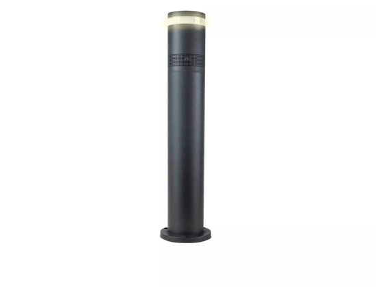 Potelet de sonorisation IP65 avec éclaire LED intégré, H 670mm