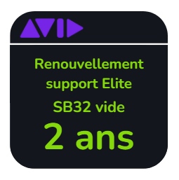 Renouvellement support Elite Live de 2 ans pour SB32 vide