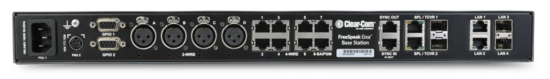 Station num. FSK-Edge, 16 ports BP, 8 ports Dante/AES67 Clearcom