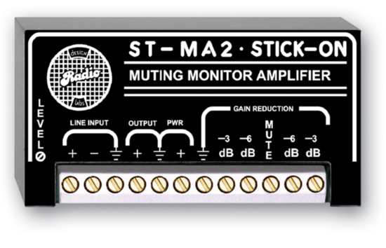 Amplificateur Audio Mono 2W avec Mute - RDL ST-MA2