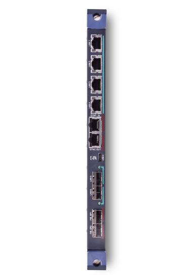 Carte IP AES67 audio, série V & FS sur IP, 64 ports -E-IPA-64-HX