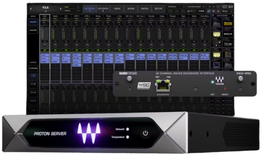 Pack X32/M32 DN32-WSG I/O +SG Proton +Switch+ Cat6 +1 an de Waves Ess