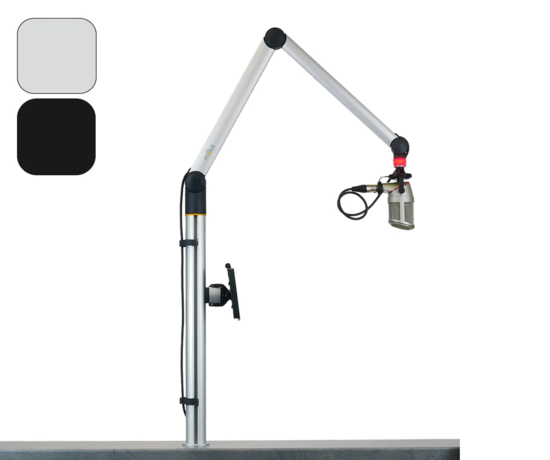 Pour 1x écran +1xmicro (YT3231+YT3205+YT3243+YT3245), Alu - Yellowtec