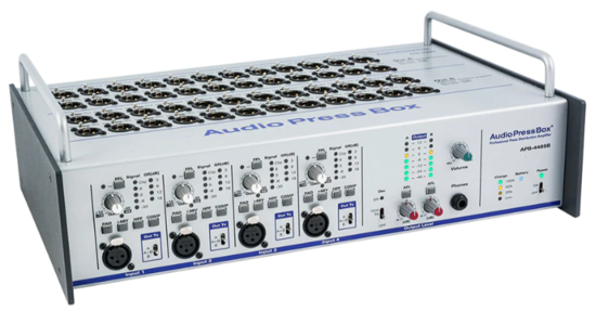 Boitier de presse portable 4xIn/48xOut XLR, AudioPressBox