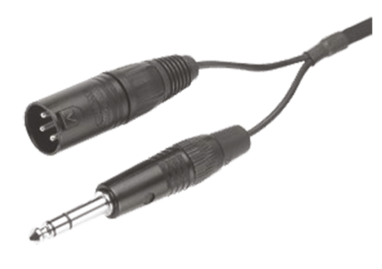 Câble 1.5m XLR3M+Jack 6.35 pour DT280/290 - Beyerdynamic K190-40-1.5M