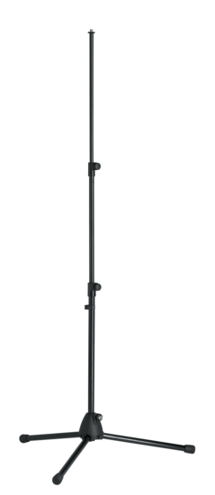 Pied de microphone noir compact & réglable en hauteur
