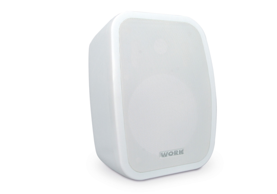 Paire HP large bande, 6 pouces + tweeter 120W/8 Ohms 32W/100V, blanc