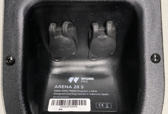 Subwoofer passif IP54, LF 2x8 pouces, 800W/4Ohms, gris