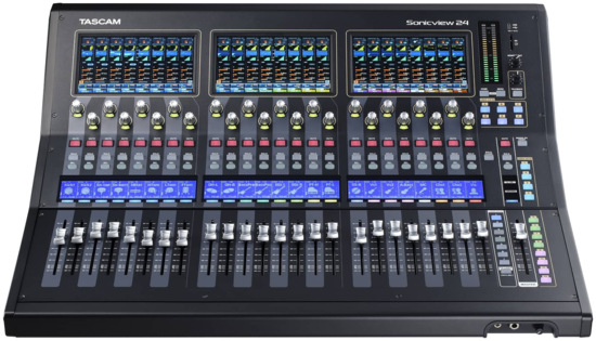 Console numérique 3 écrans 44 in/24 bus - 16 In Micro/ligne Tascam