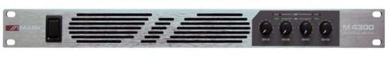 Amplificateur 4x400 W / 4 Ohms - 4x300 W / 8 Ohms - MARK M4300