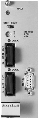 Carte Vi local rack - MADI optique monomode 