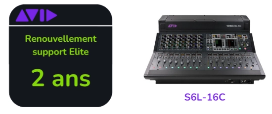 Renouvellement support Elite Live de 2 ans pour S6L-16C