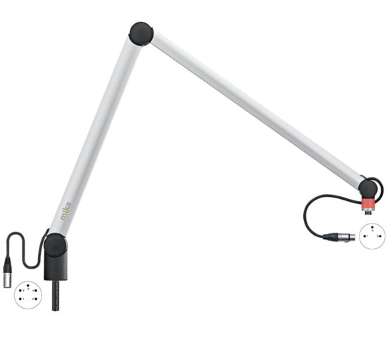 Bras support micro Mika alu (107,5 cm) + connecteur XLR-3 Yellowtec