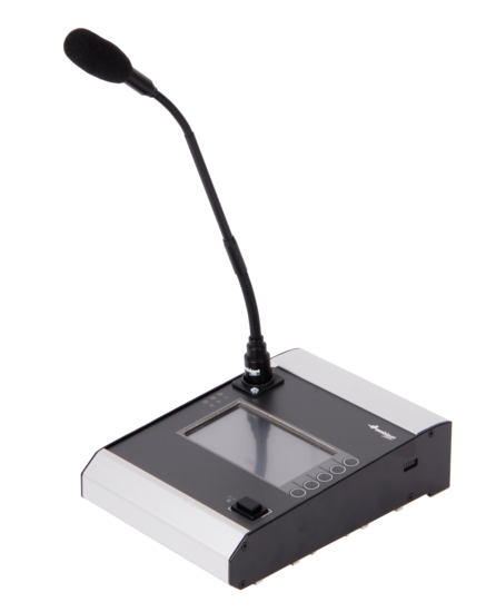 Micro d'appel 5 boutons -Ecran LCD-Audio 4 IN / 2 OUT