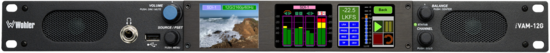 Moniteur 1U Audio/Video 3 écrans, 16CH, 2 In 12G/3G/HD/SD-SDI Wohler