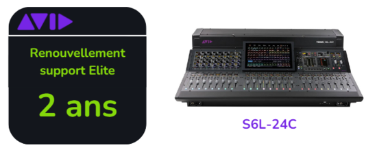Renouvellement support Elite Live de 2 ans pour S6L-24C