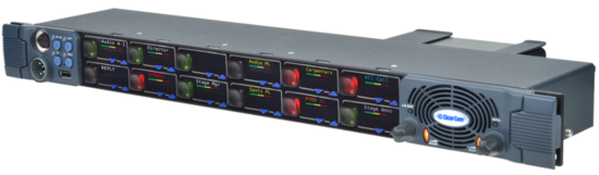 V-Series New IrisX panel 1RU 12 Push XLR4 Clearcom