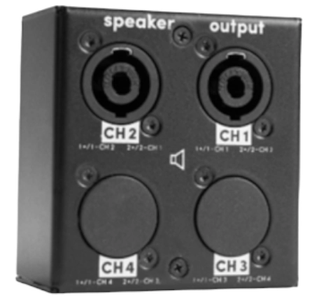 Module 2 x Speakon séries NL 4 pour amplificateurs DI