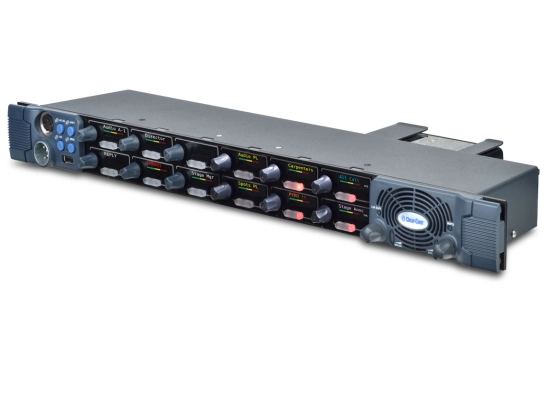 NS - V-Series Iris panel 1RU 12 rotary XLR4 Clearcom