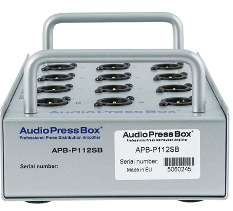 NS Boitier de presse portable passif 1xIn/12xOut XLR, AudioPressBox